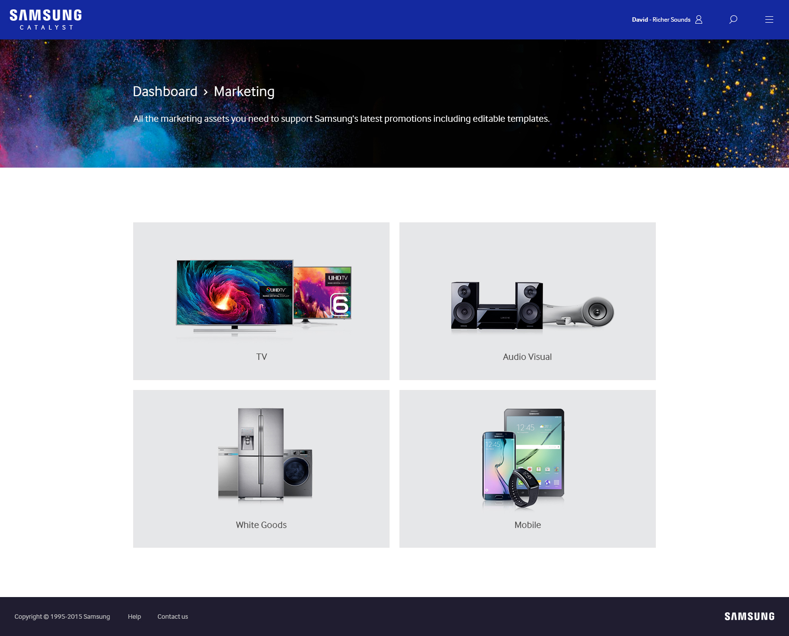 Samsung portal UI design